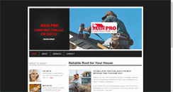 Desktop Screenshot of mainproconstructionllc.com